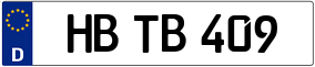 Trailer License Plate